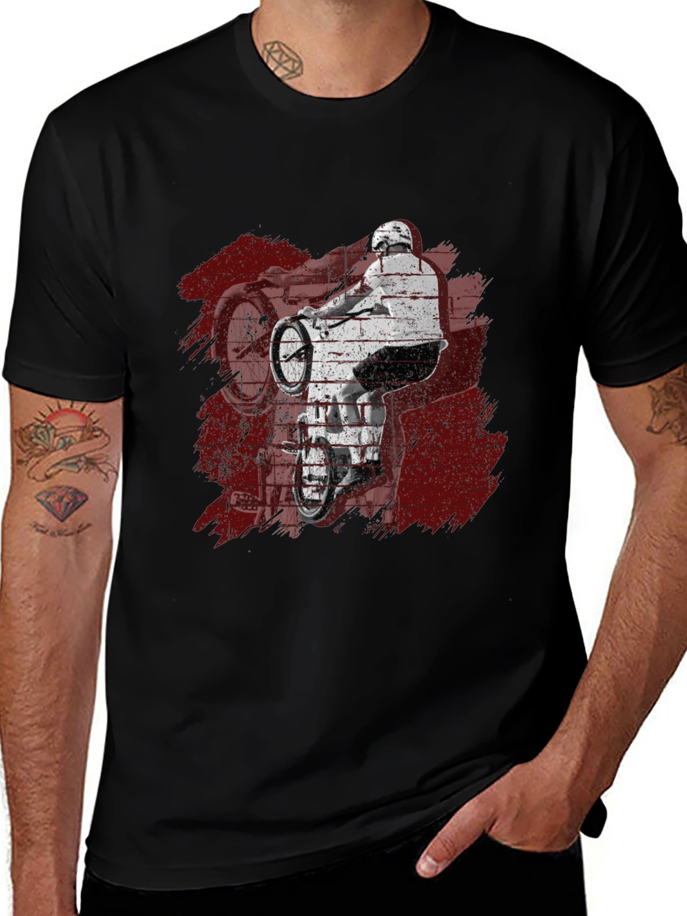 Variant 27 of Vintage Motorcycle Graphic T-Shirt