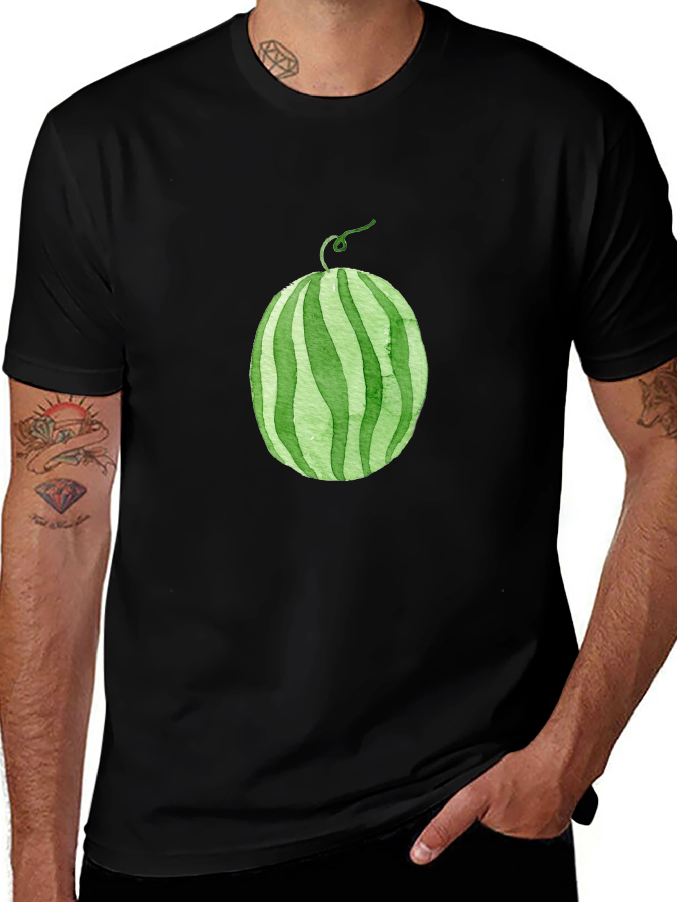 Whimsical Watermelon Graphic Tee - Casual Comfort