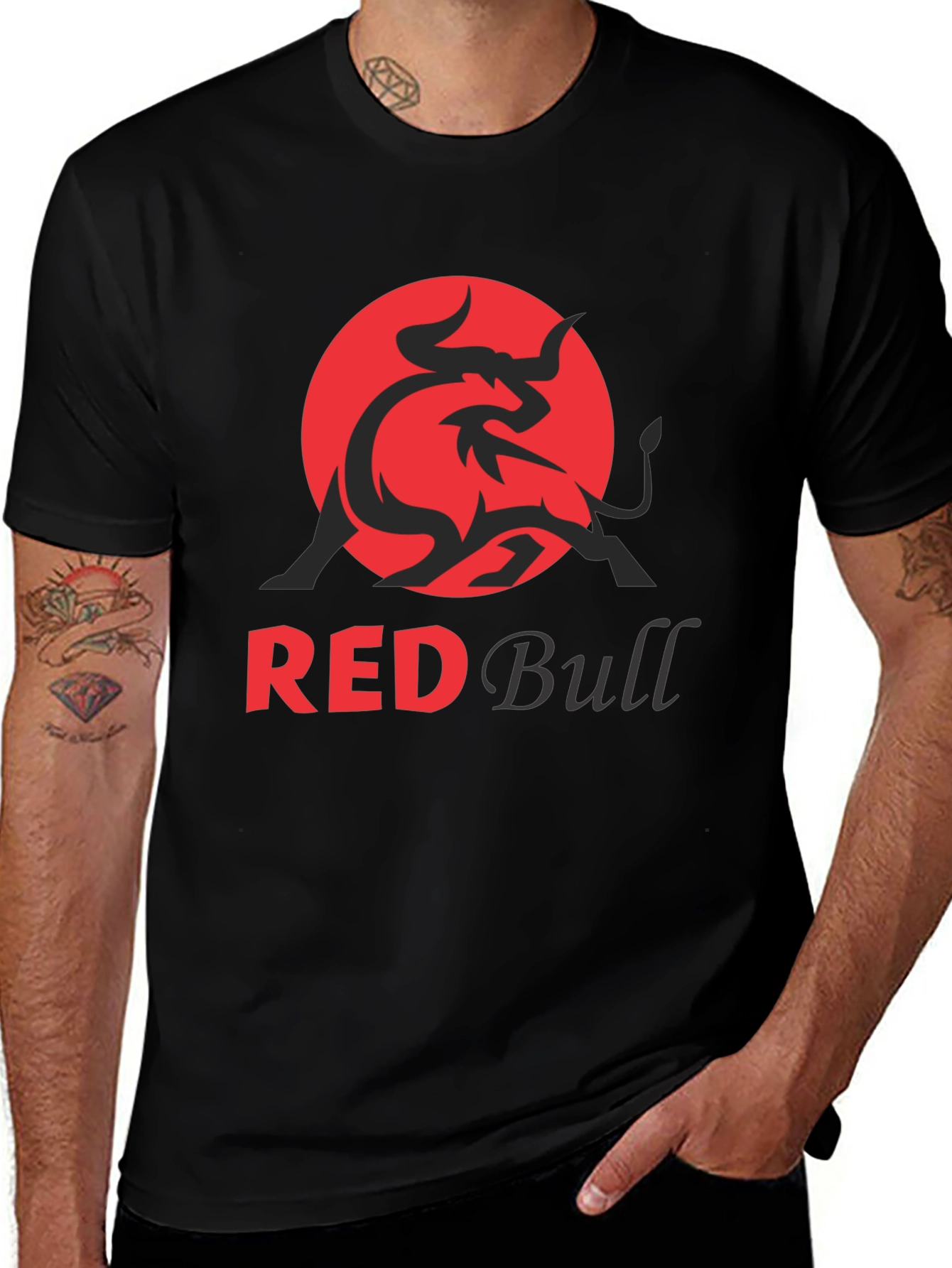 Red Bull Graphic T-Shirt - Short Sleeve, Black