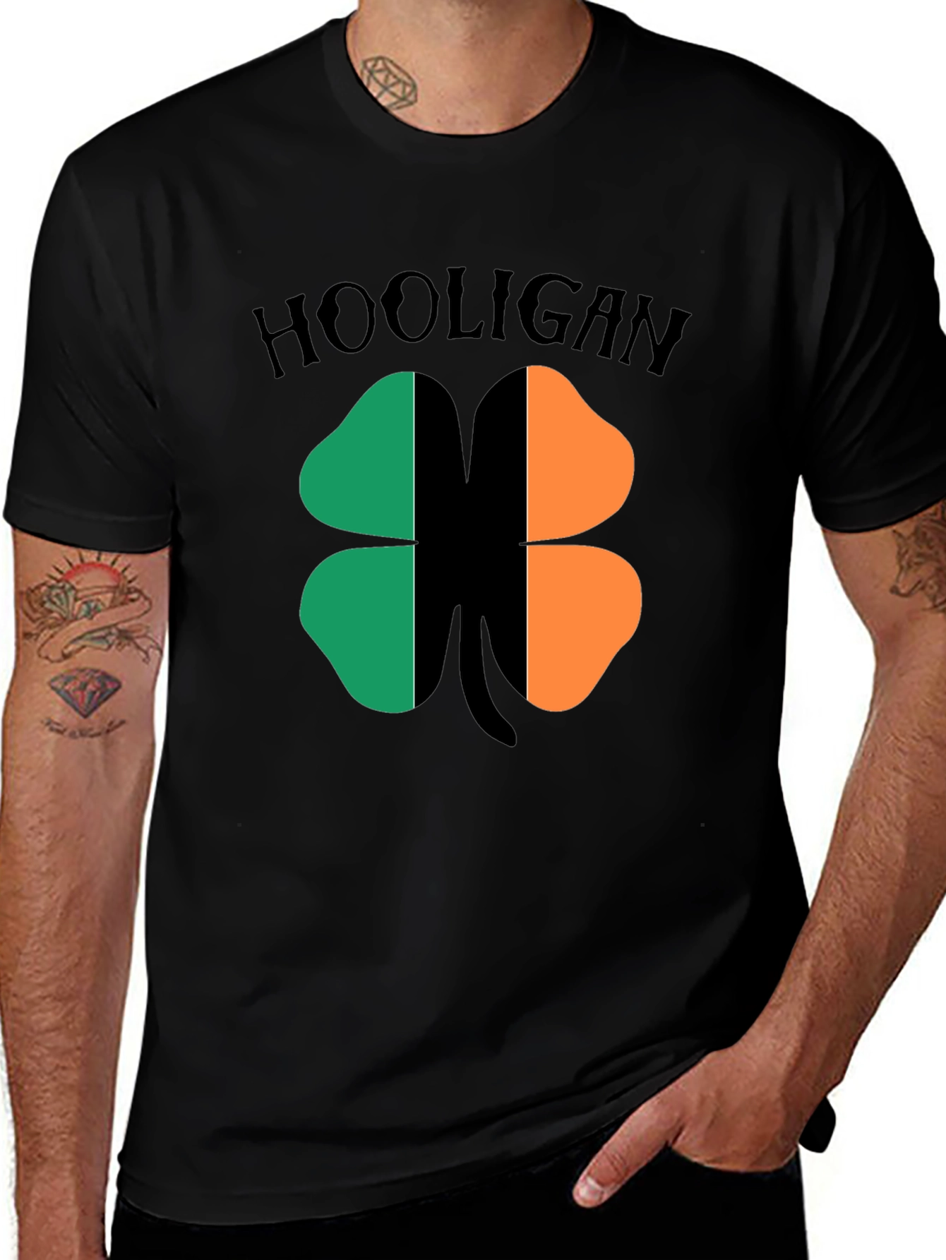 Variant 15 of Hooligan Shamrock Irish Pride T-Shirt