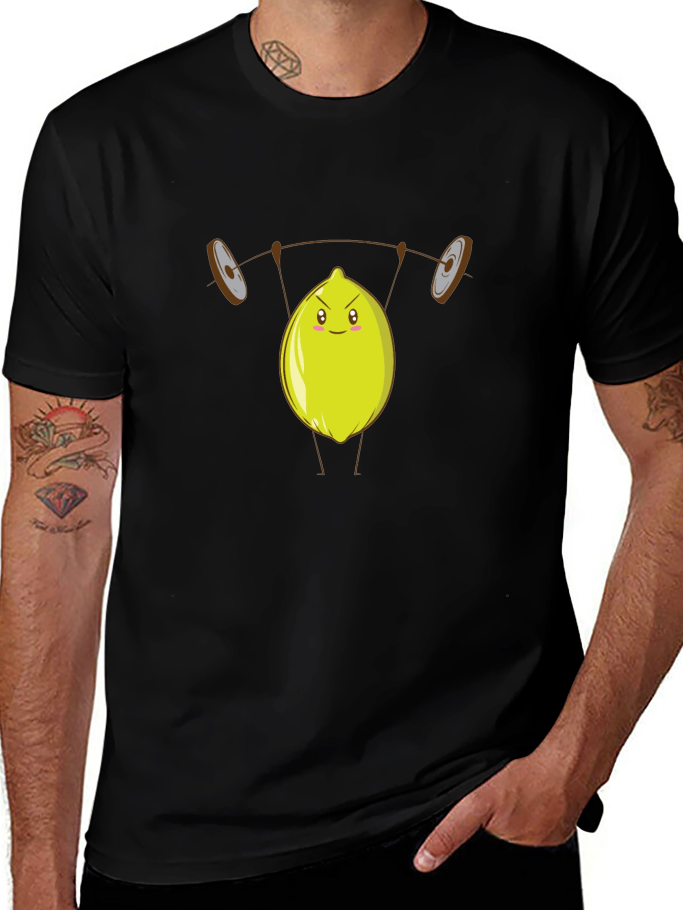 Variant 16 of Lemon Barbell Funny Gym T-Shirt