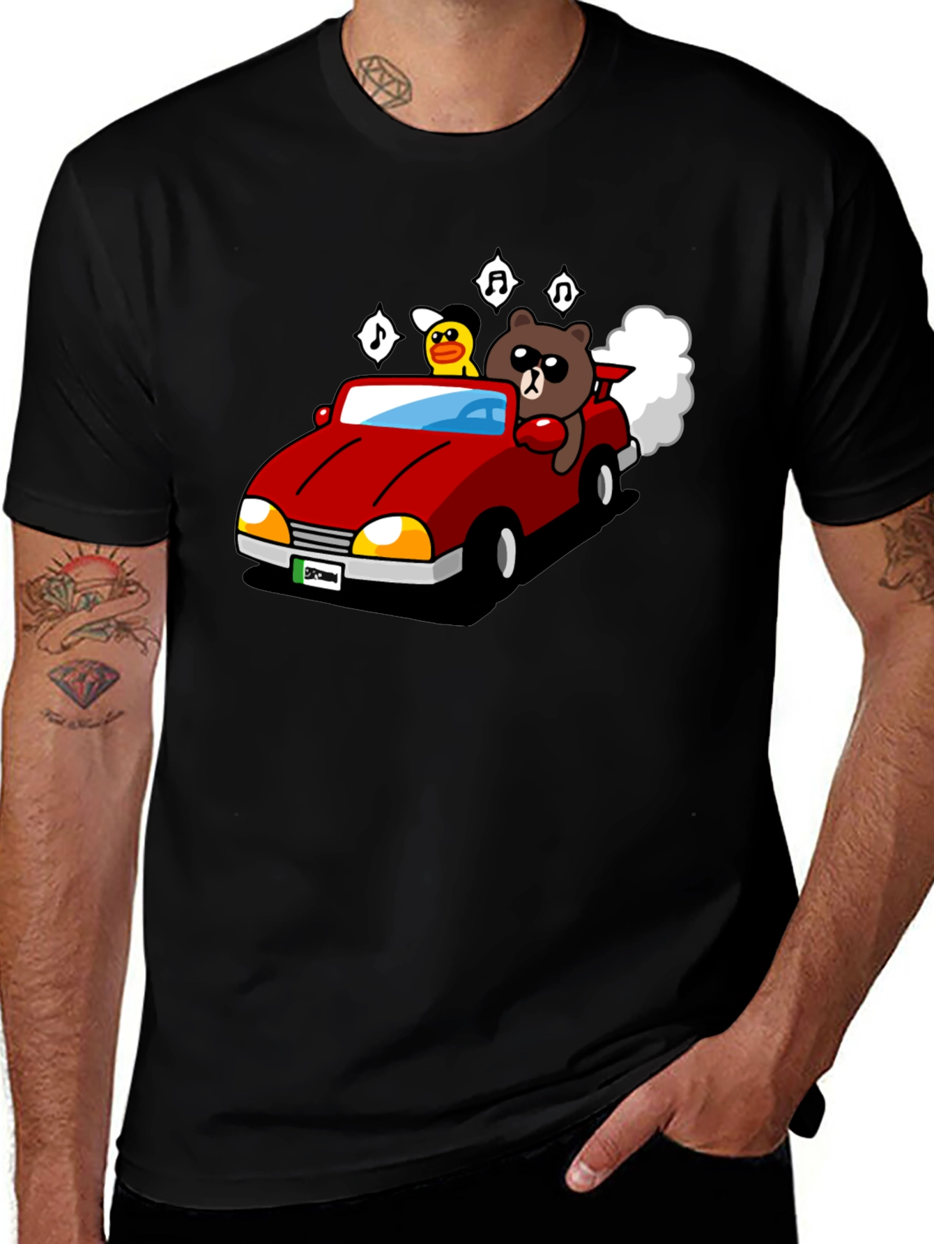 Variant 18 of Cartoon Car Graphic T-Shirt
