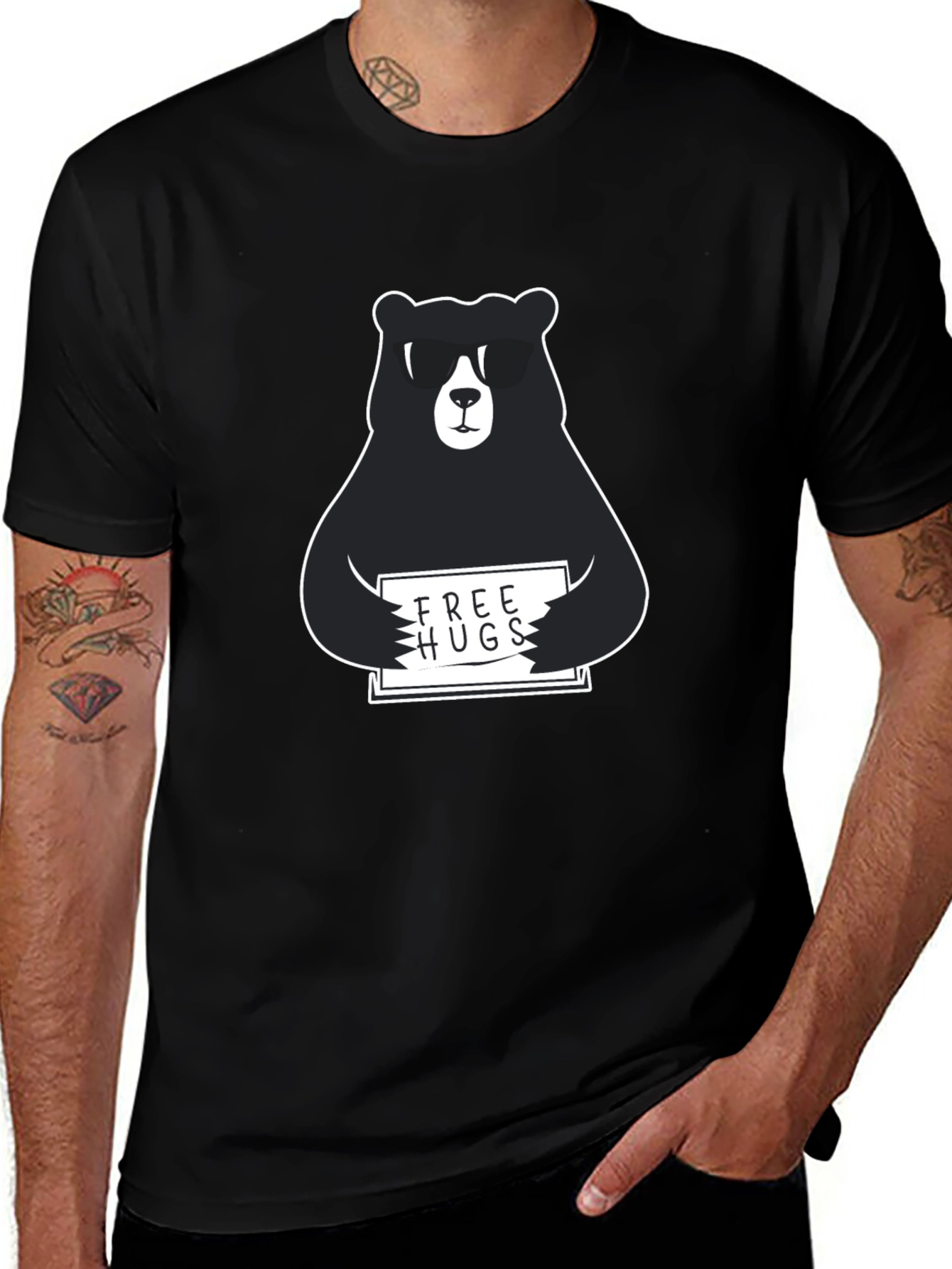Variant 4 of Free Hugs Bear T-Shirt