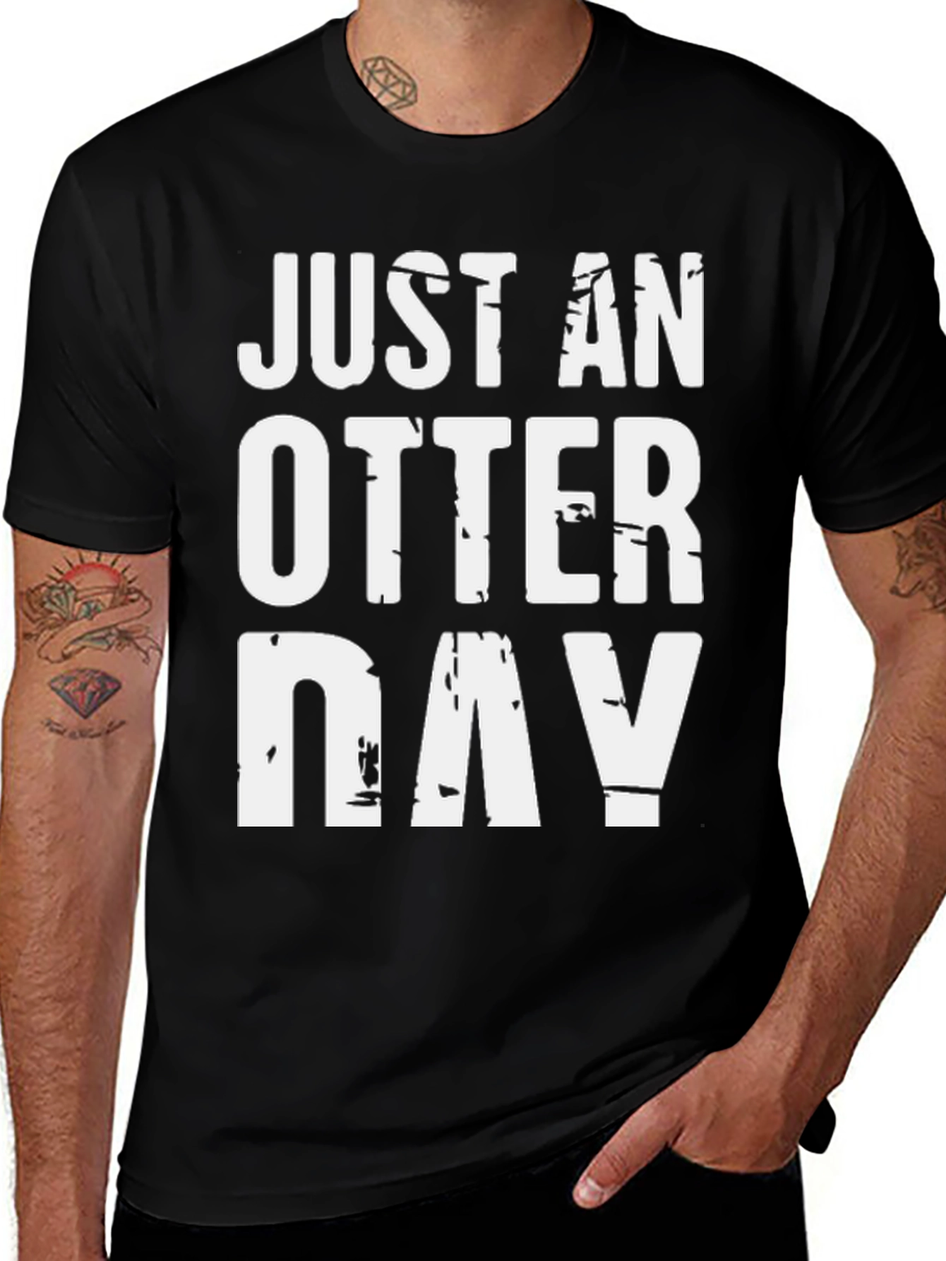 Variant 5 of Just An Otter Day T-Shirt, Funny Otter Tee