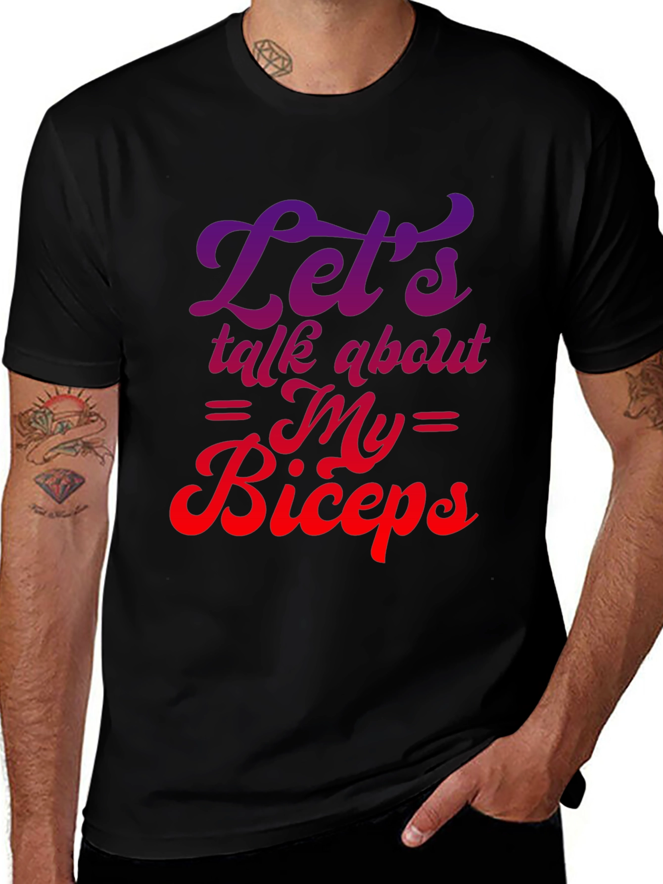 Let's Talk About My Biceps Graphic T-Shirt