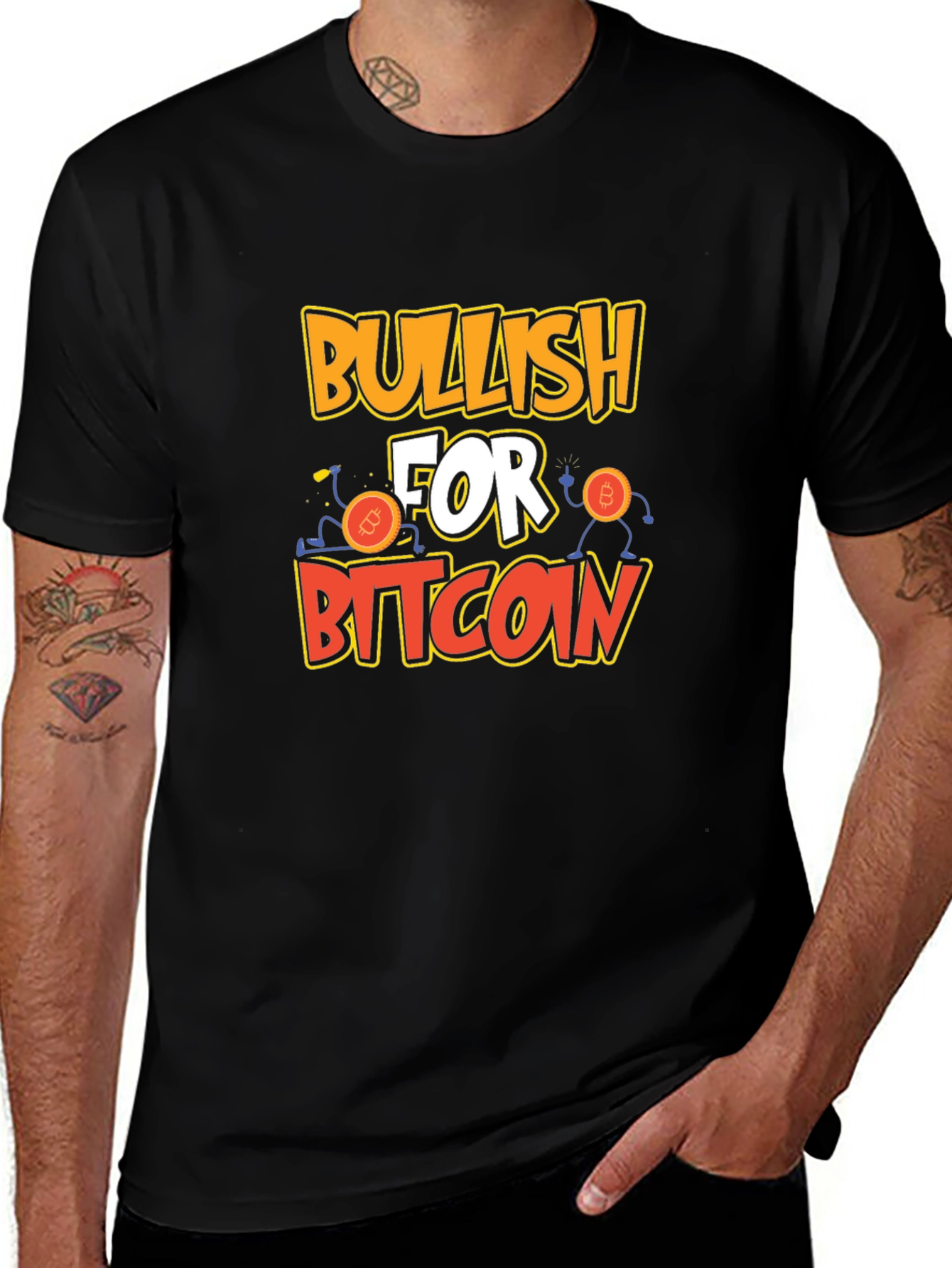 Bullish for Bitcoin Graphic Tee - Crypto T-Shirt