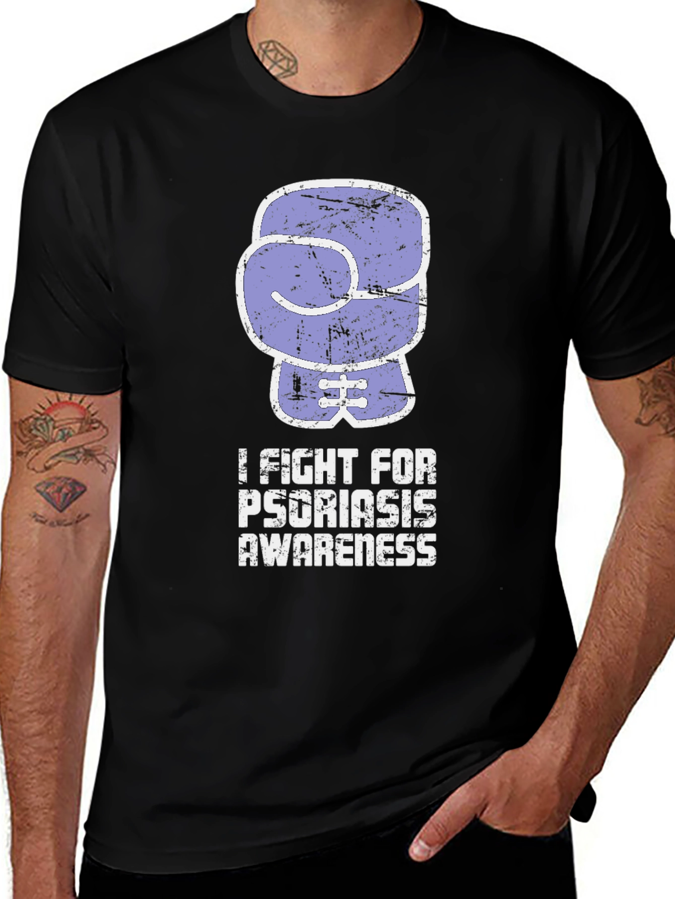 Psoriasis Awareness Boxing Glove T-Shirt