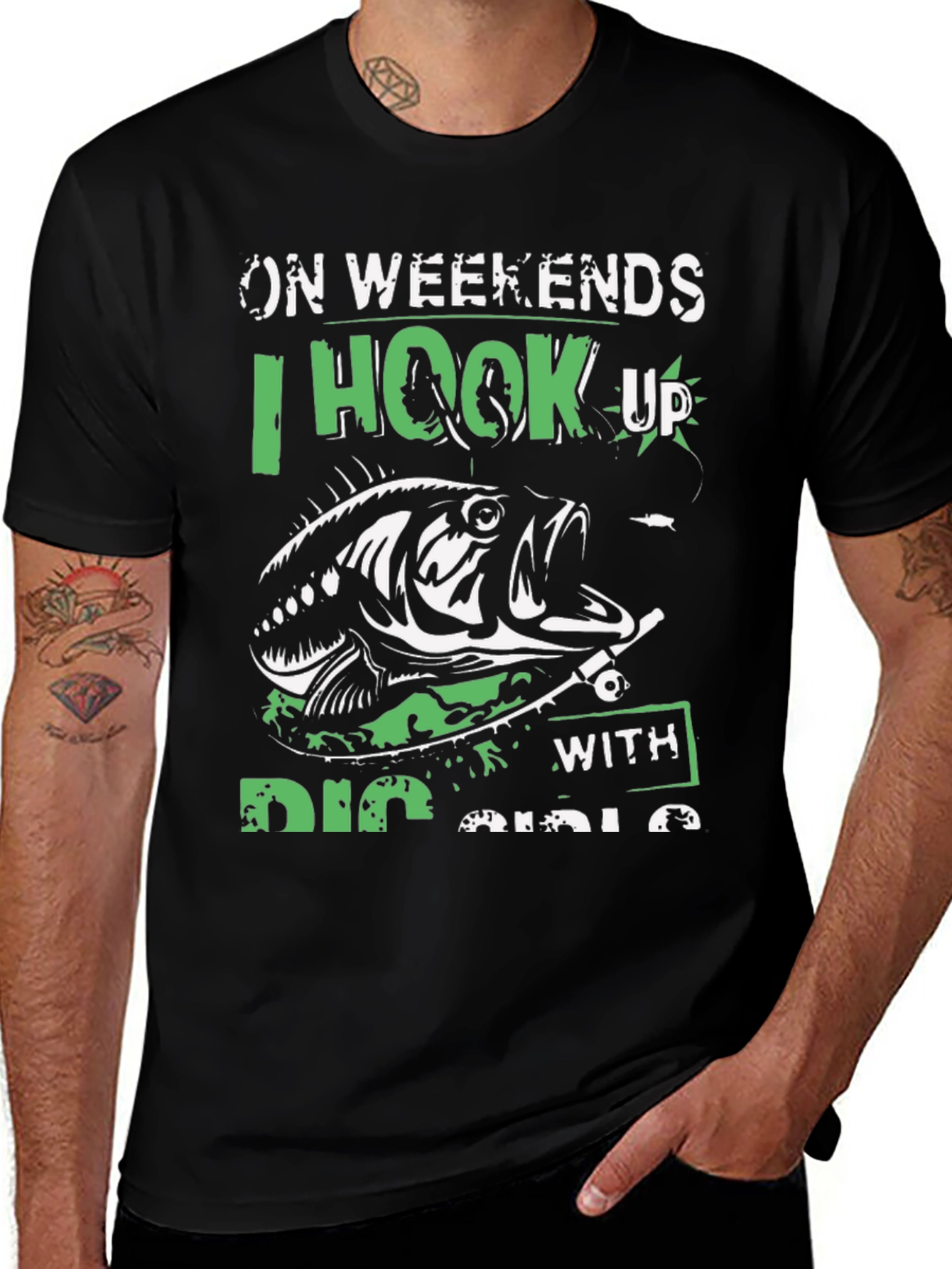 Variant 14 of Fishing Hook Up T-Shirt