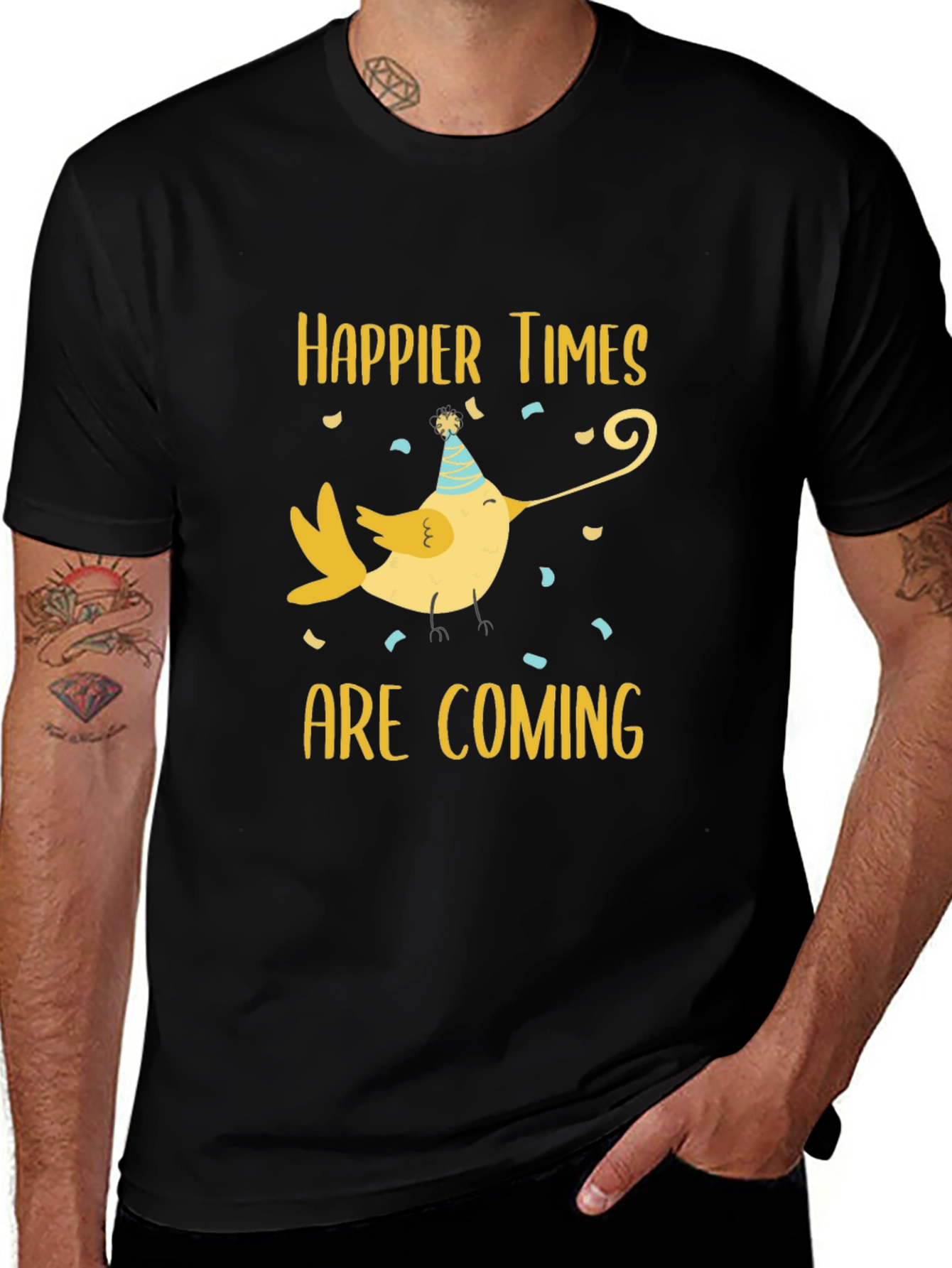 Variant 7 of Happier Times Bird Graphic Tee