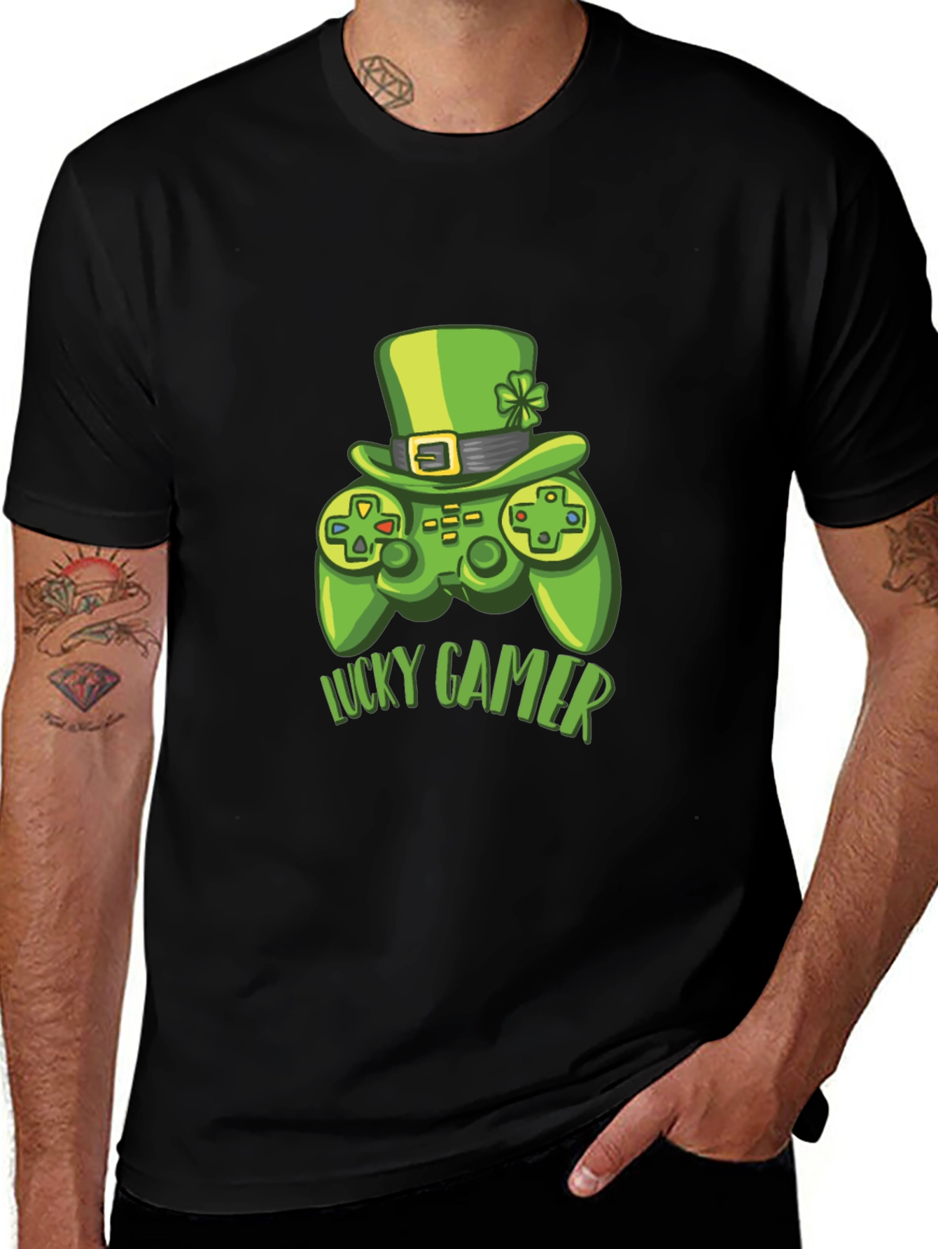 Variant 20 of Lucky Gamer T-Shirt - St. Patrick's Day