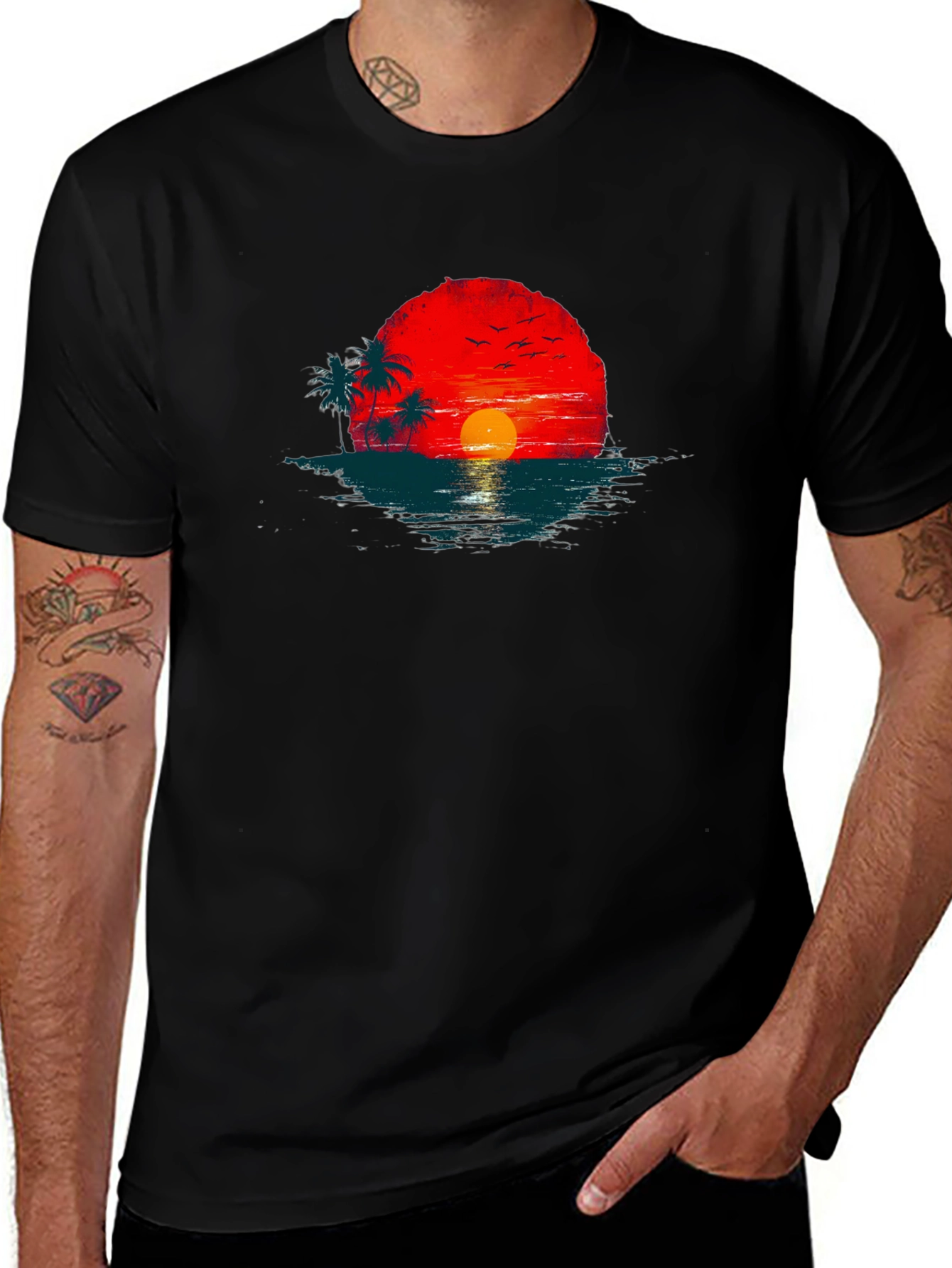 Variant 30 of Sunset Graphic Tee - Island Life