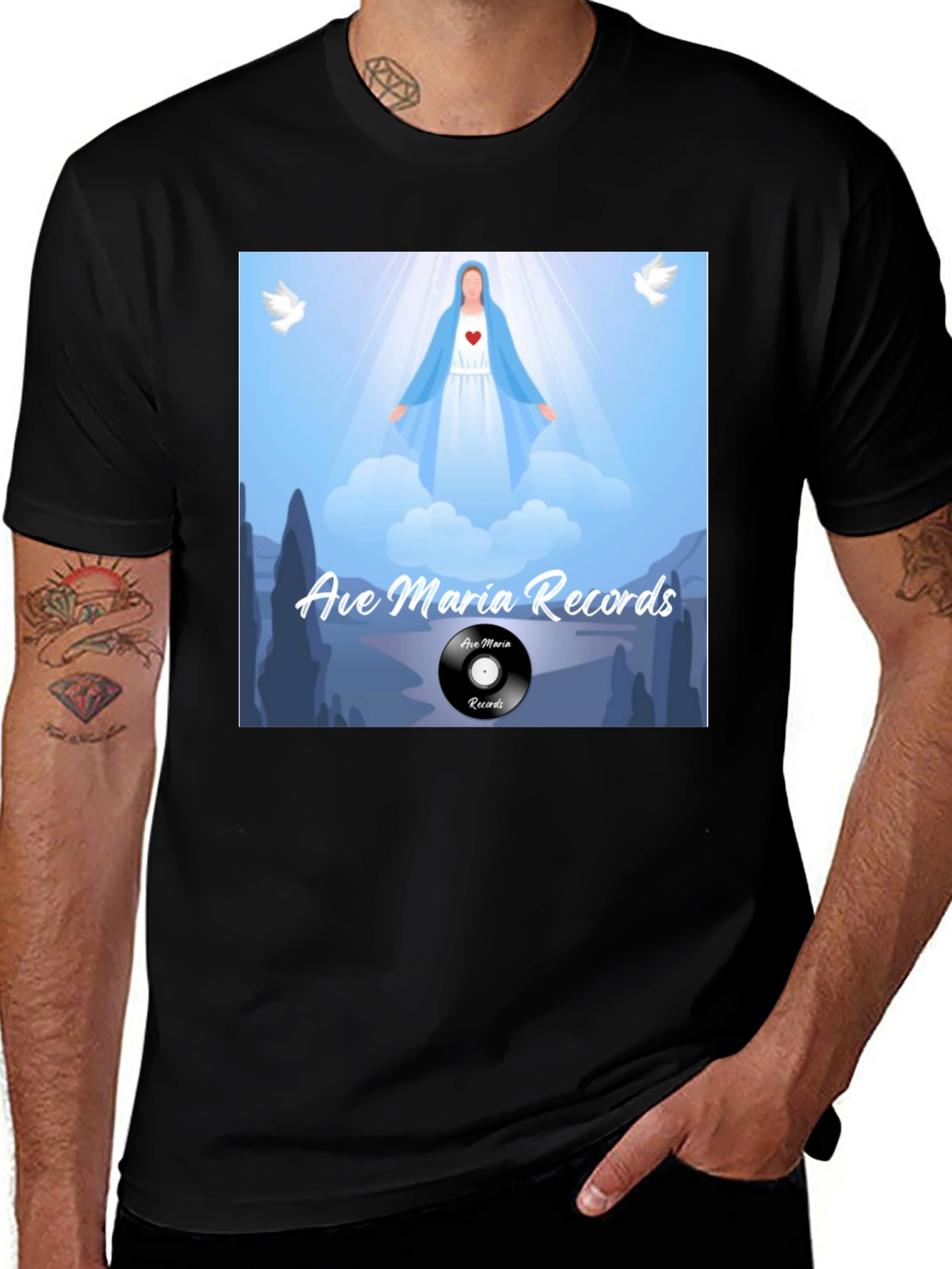 Variant 2 of Ave Maria Records Graphic Tee - Unisex