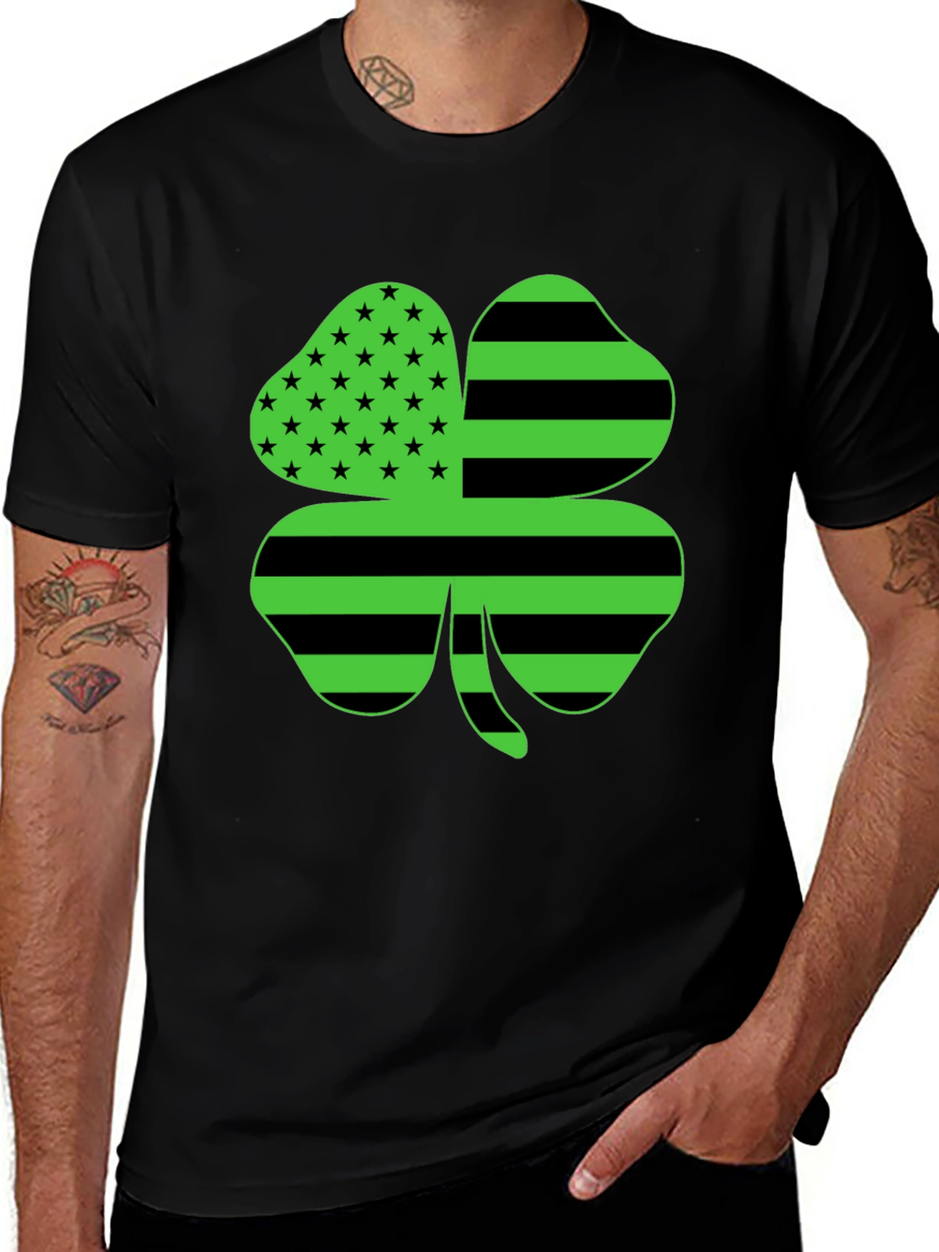 Variant 28 of St. Patrick's Day Shamrock Novelty Graphic Tee