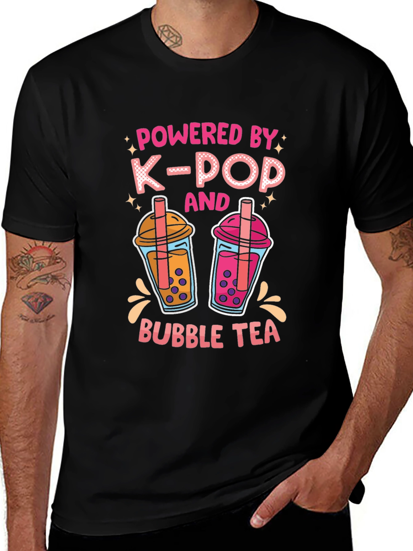 Powered by K-Pop and Bubble Tea T-Shirt