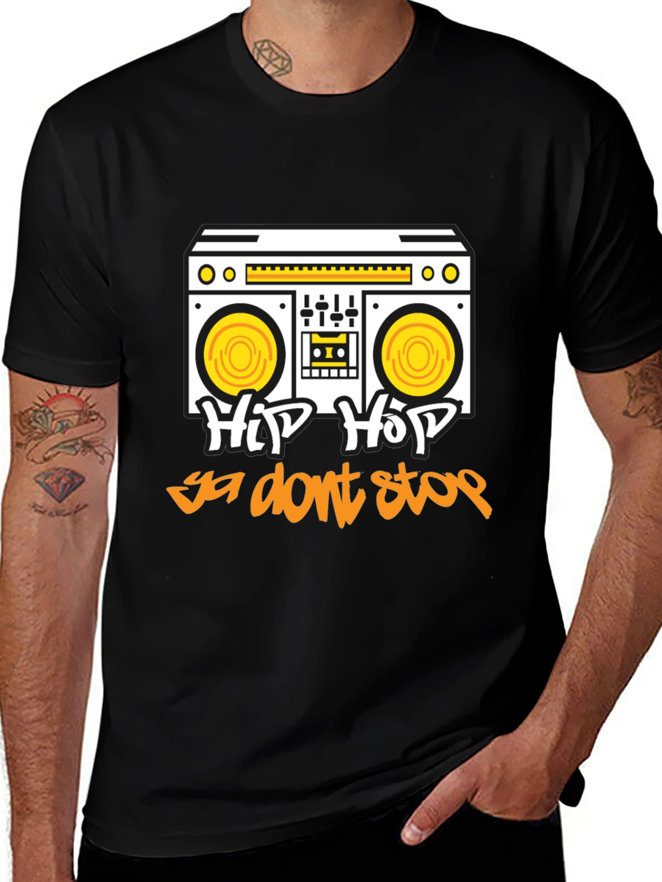 Variant 17 of Hip Hop Boombox Graphic T-Shirt