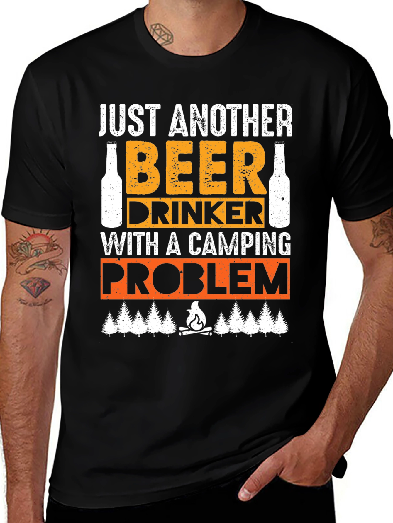 Variant 30 of Beer Drinker Camping Problem T-Shirt