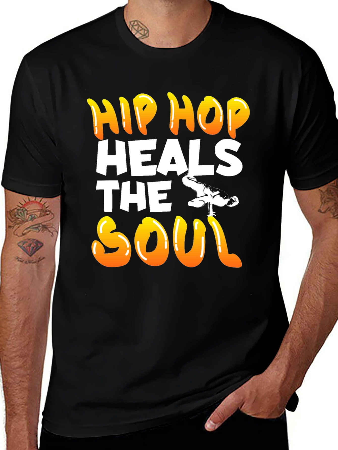 Variant 23 of Hip Hop Heals the Soul Graphic T-Shirt