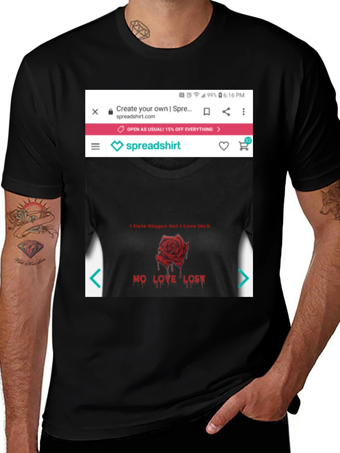 Variant 9 of Edgy Rose Graphic Tee