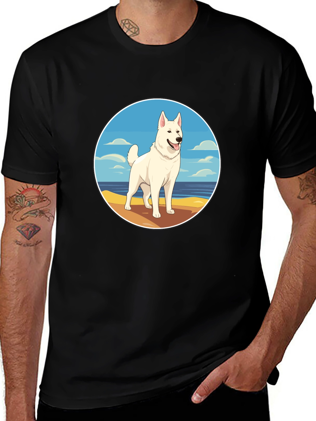 Variant 9 of Dog Beach T-Shirt - Casual Comfort