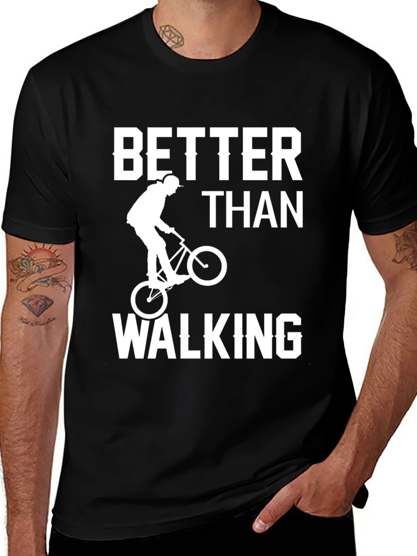 Better Than Walking T-Shirt - BMX Rider Design