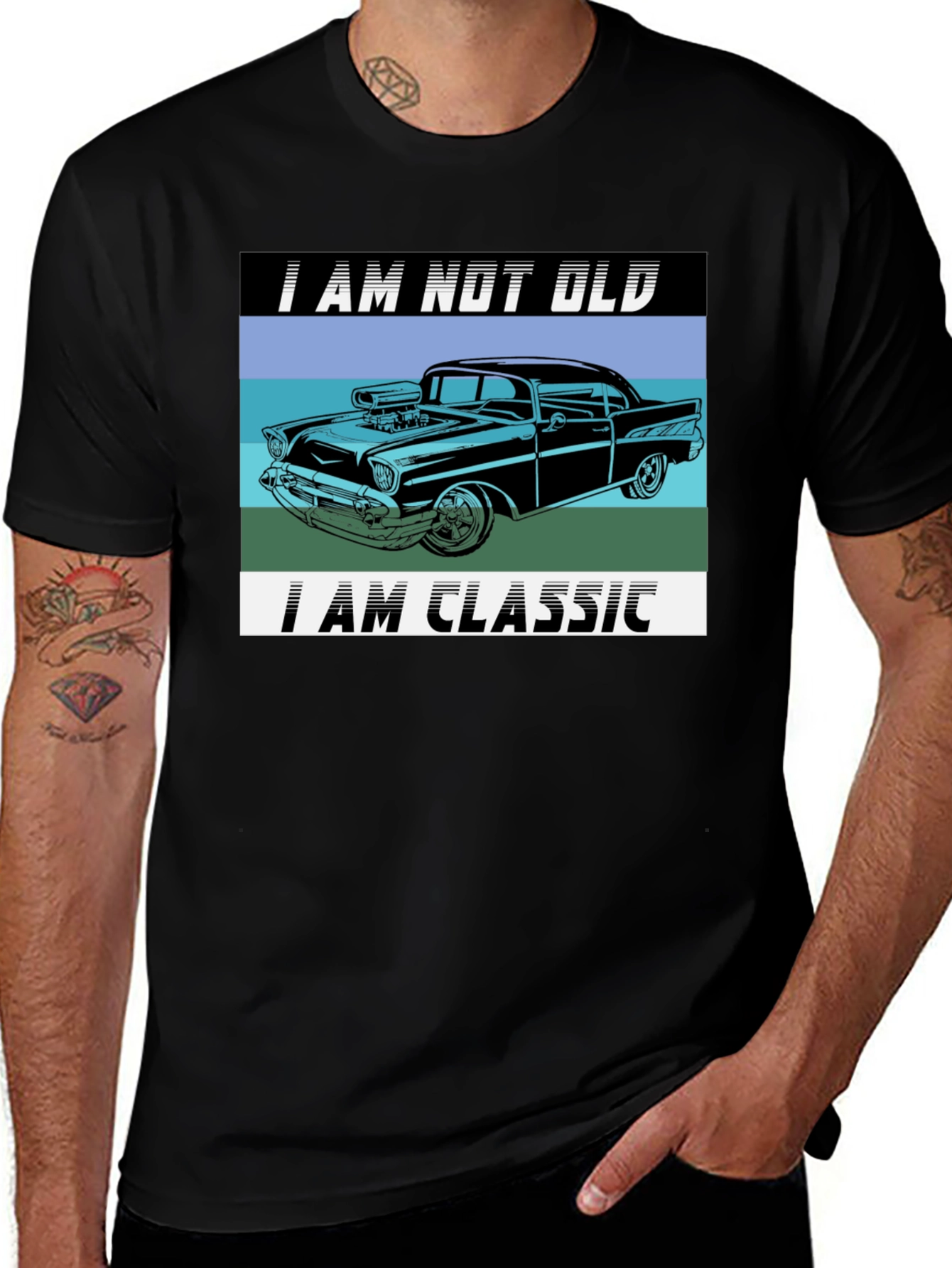 Variant 3 of I Am Not Old, I Am Classic Car Graphic T-Shirt