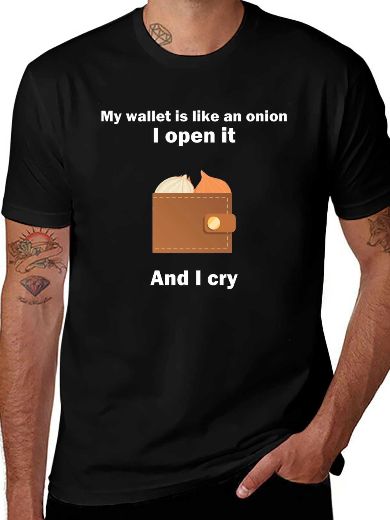 Variant 4 of Onion Wallet Tee - Funny Graphic T-Shirt