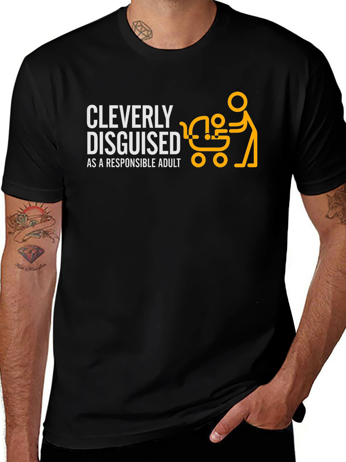 Variant 2 of Cleverly Disguised Adult T-Shirt