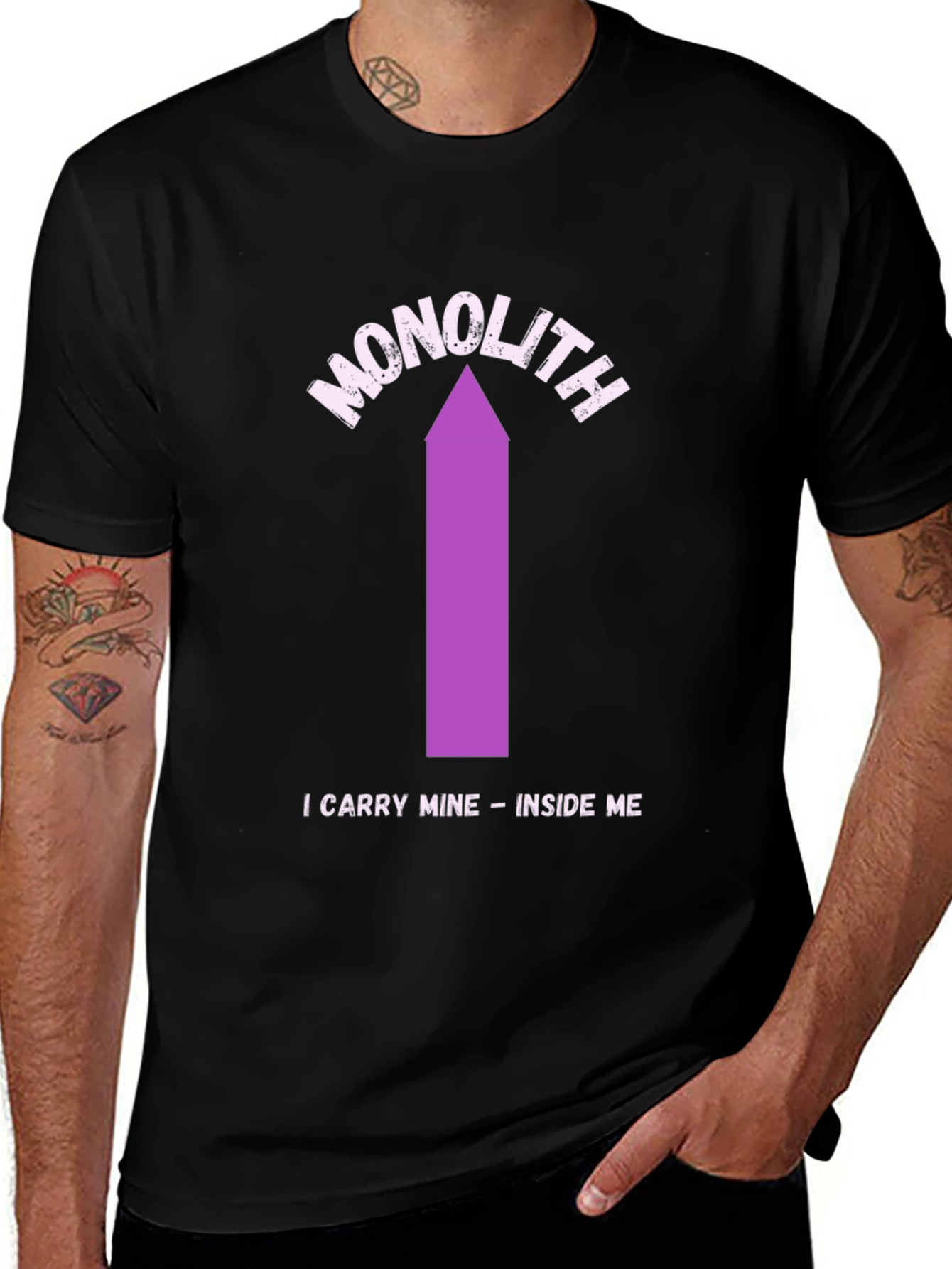 Variant 17 of Monolith Inside Me Black T-Shirt