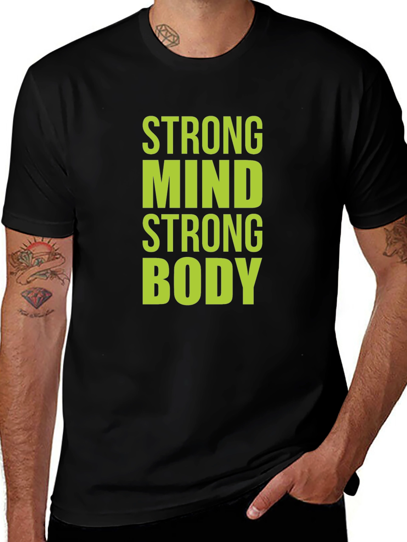 Variant 27 of Strong Mind Strong Body Graphic T-Shirt