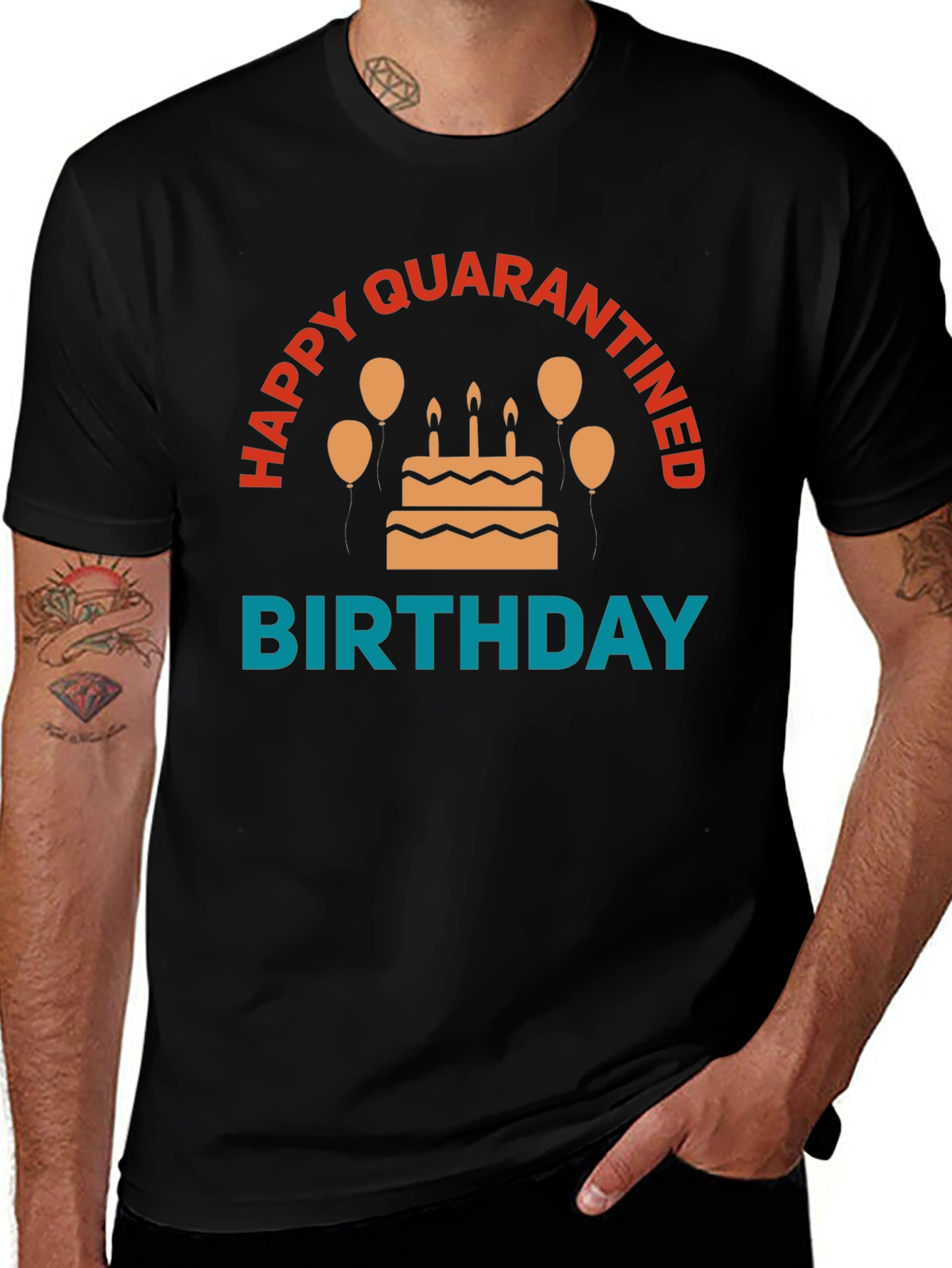 Quarantine Birthday T-Shirt - Celebration in Isolation
