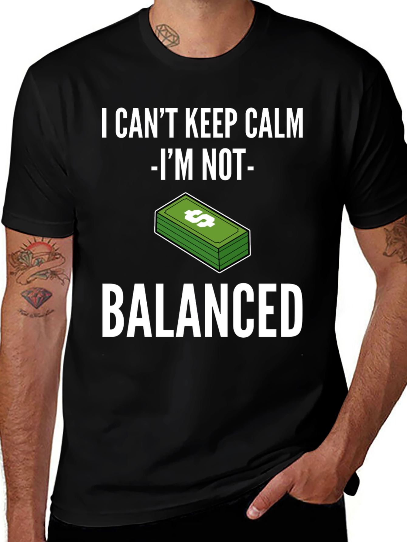 I Can't Keep Calm I'm Not Balanced Funny T-Shirt