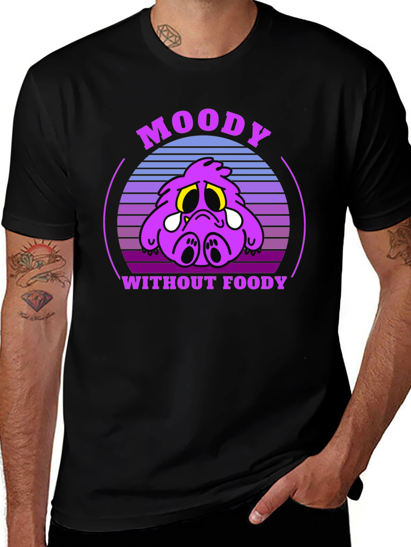 Black Moody Without Foody Graphic Tee main image