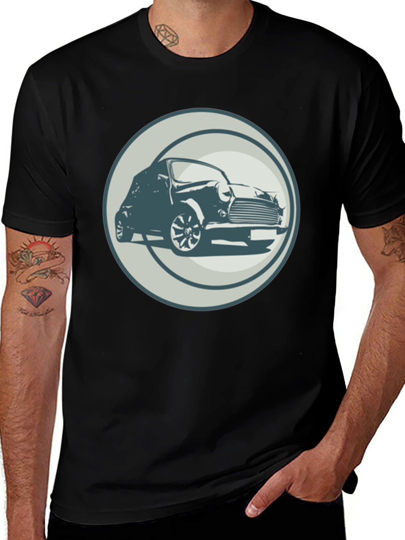 Variant 15 of Classic Car Graphic Tee - Retro Style