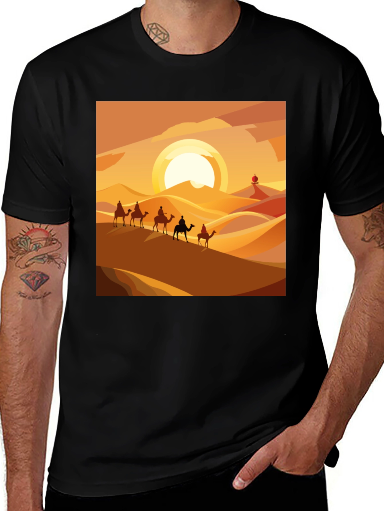 Variant 23 of Desert Caravan Graphic T-Shirt