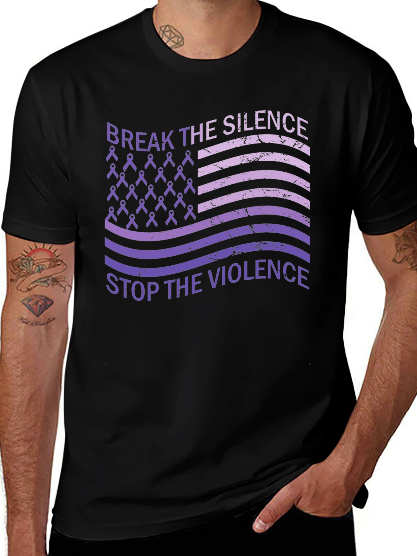 Variant 10 of Break the Silence T-Shirt: Stop the Violence