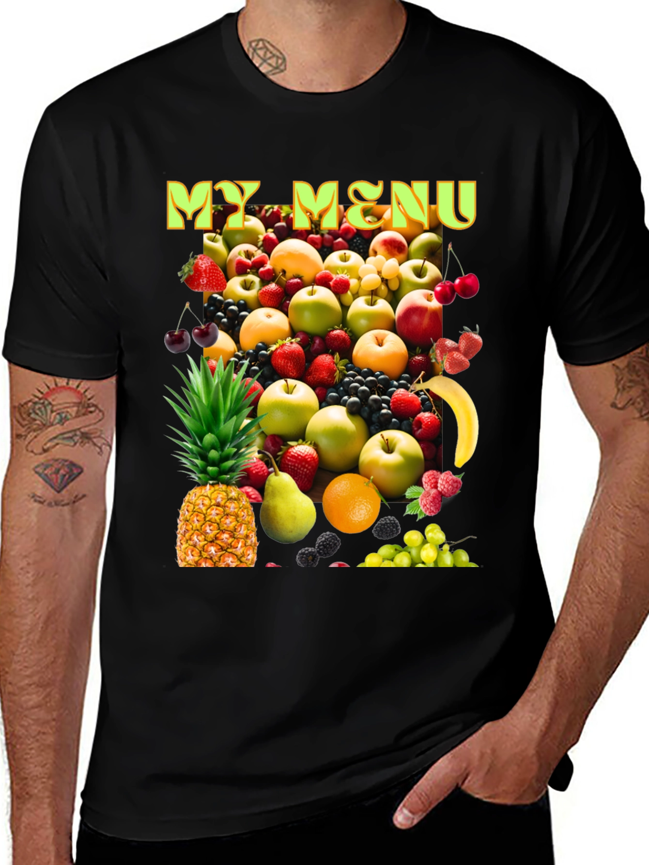 Variant 8 of Fruit My Menu Graphic T-Shirt