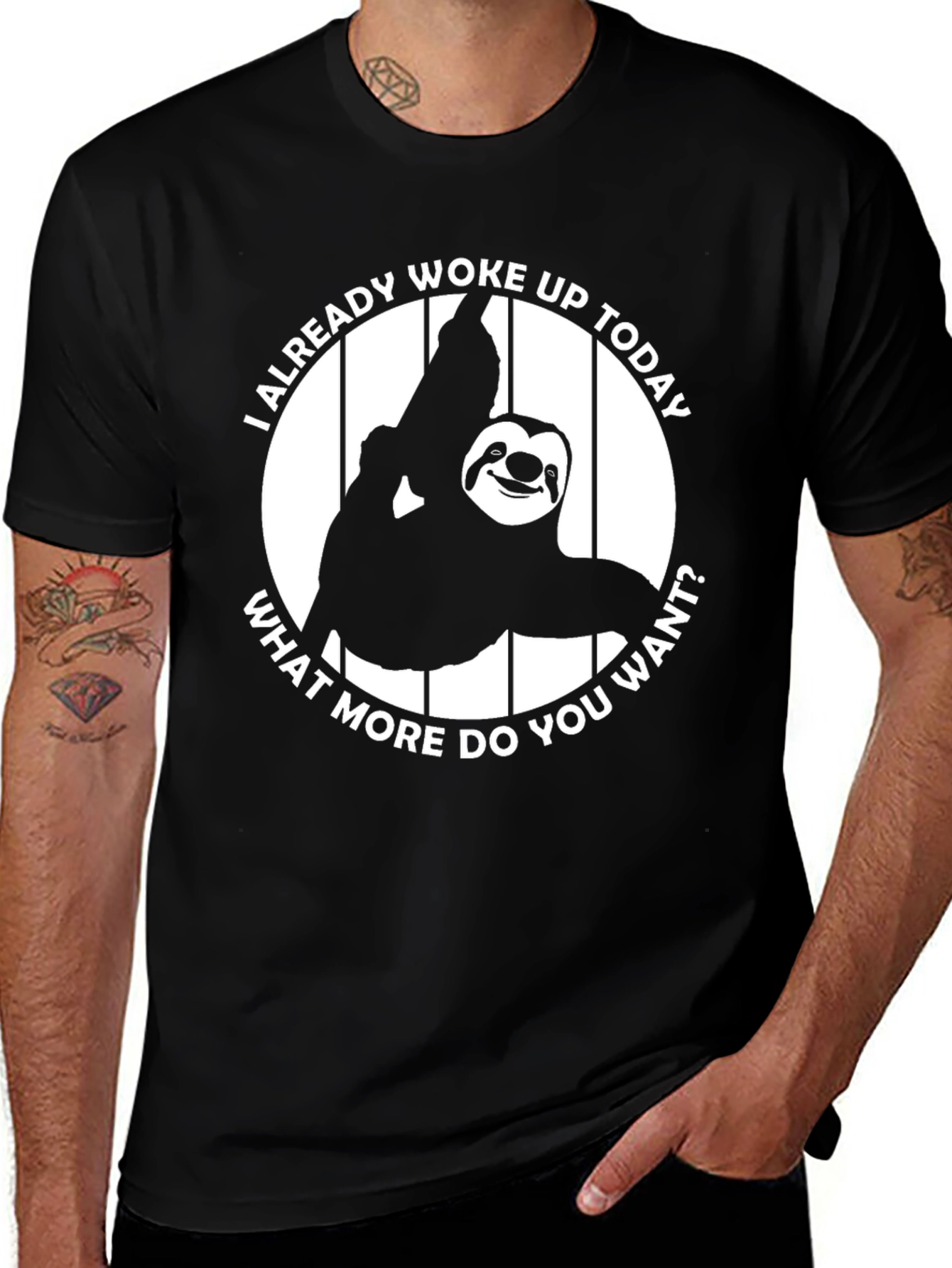 Variant 14 of Funny Sloth Woke Up Today T-Shirt