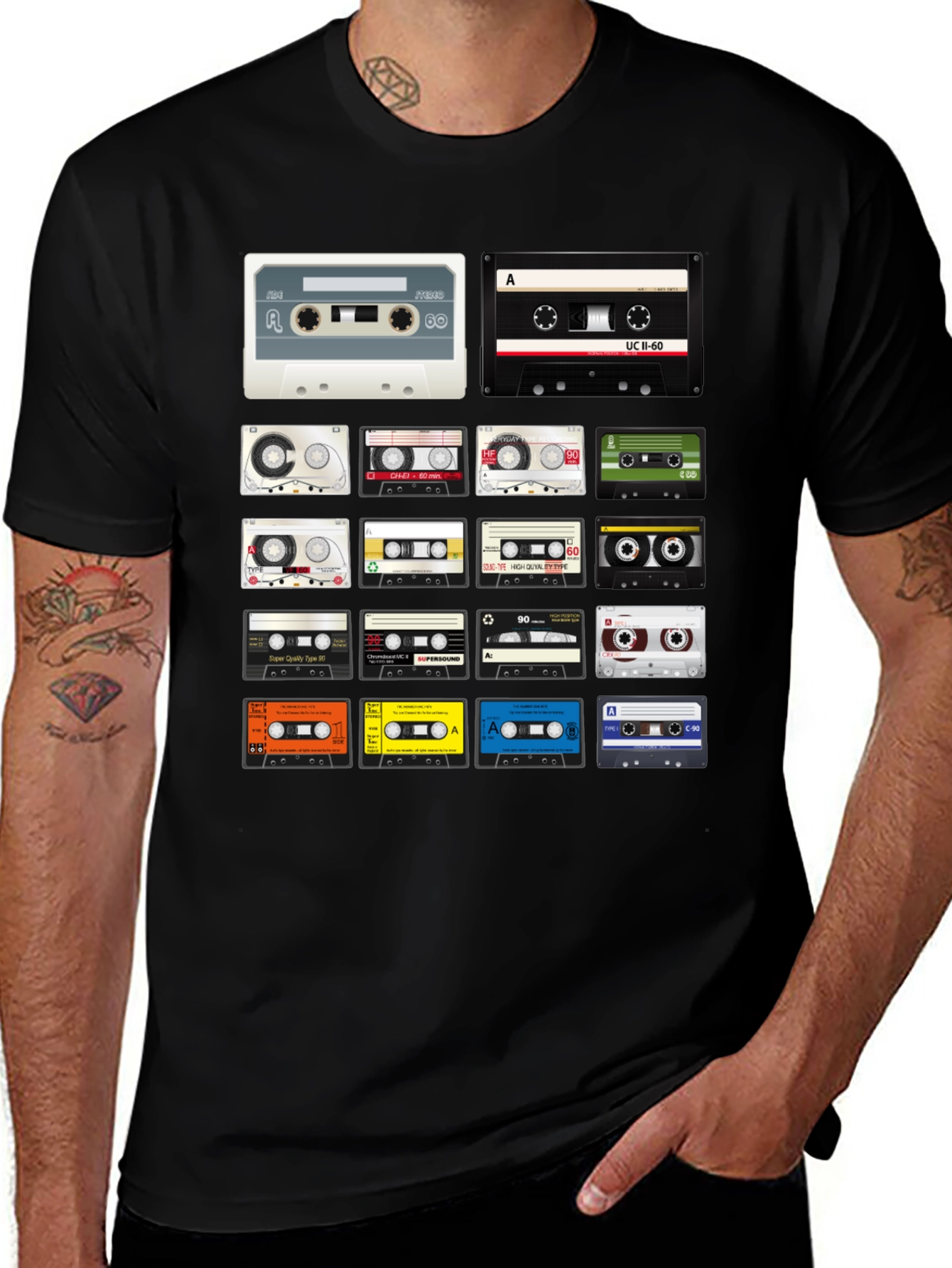 Variant 28 of Vintage Cassette Tape T-Shirt