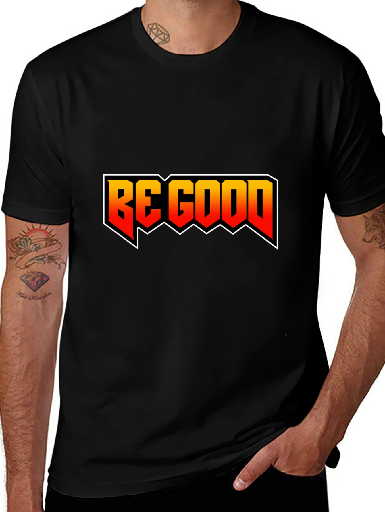 Variant 24 of Be Good Graphic T-Shirt - Retro Style