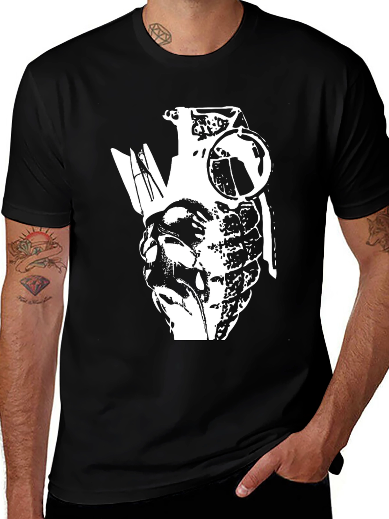 Variant 22 of Graphic Print Grenade T-Shirt