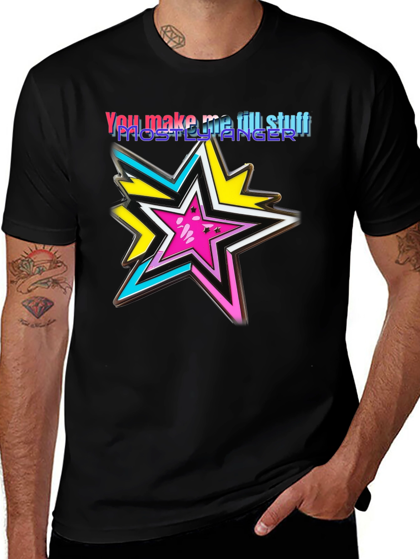 Variant 22 of You Make Me Till Stuff Star Graphic Tee
