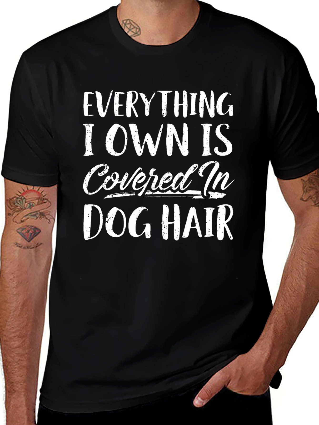 Dog Hair T-Shirt - Funny Dog Lover Tee