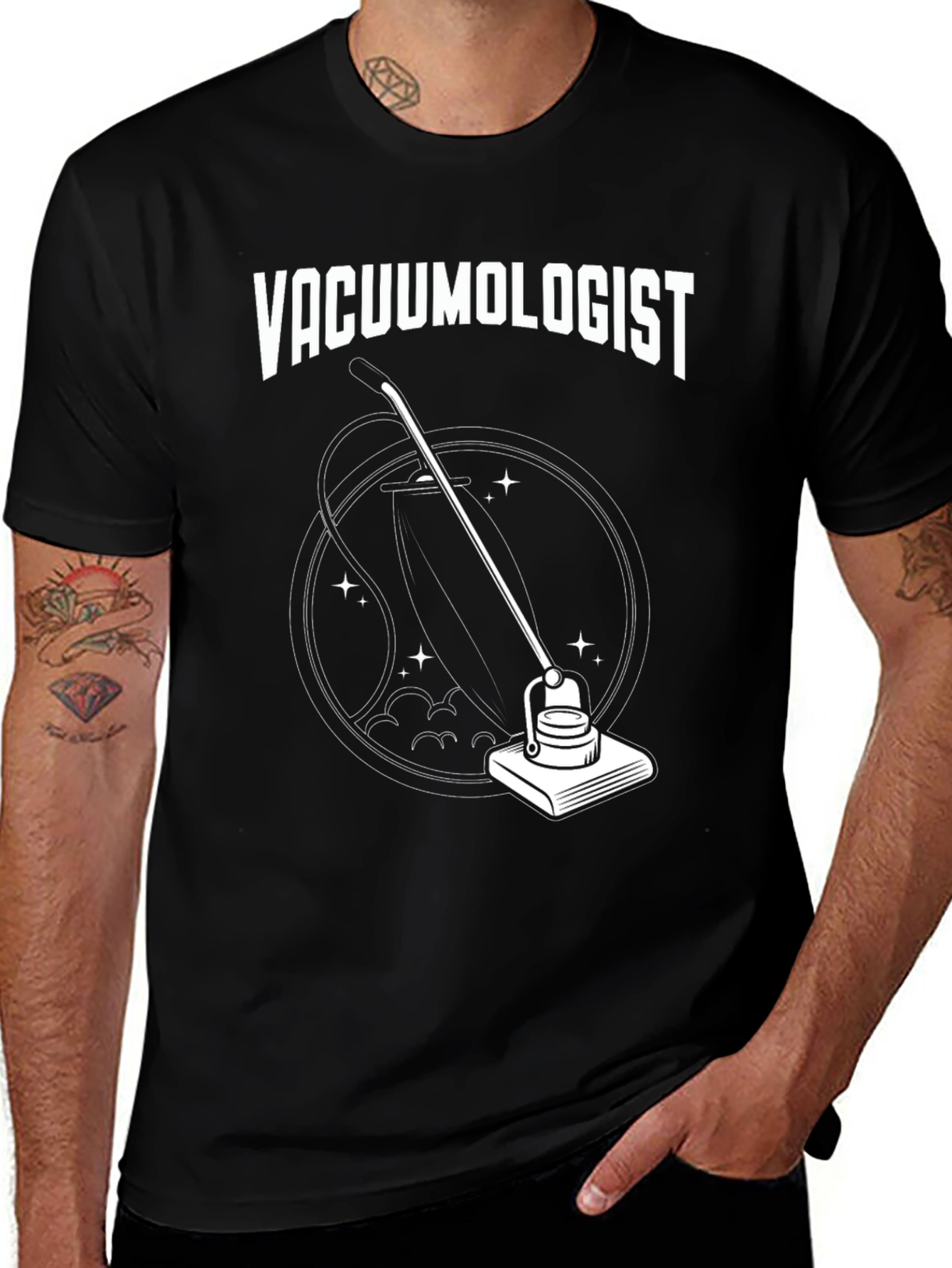 Variant 16 of Vacuumologist Graphic Tee - Black
