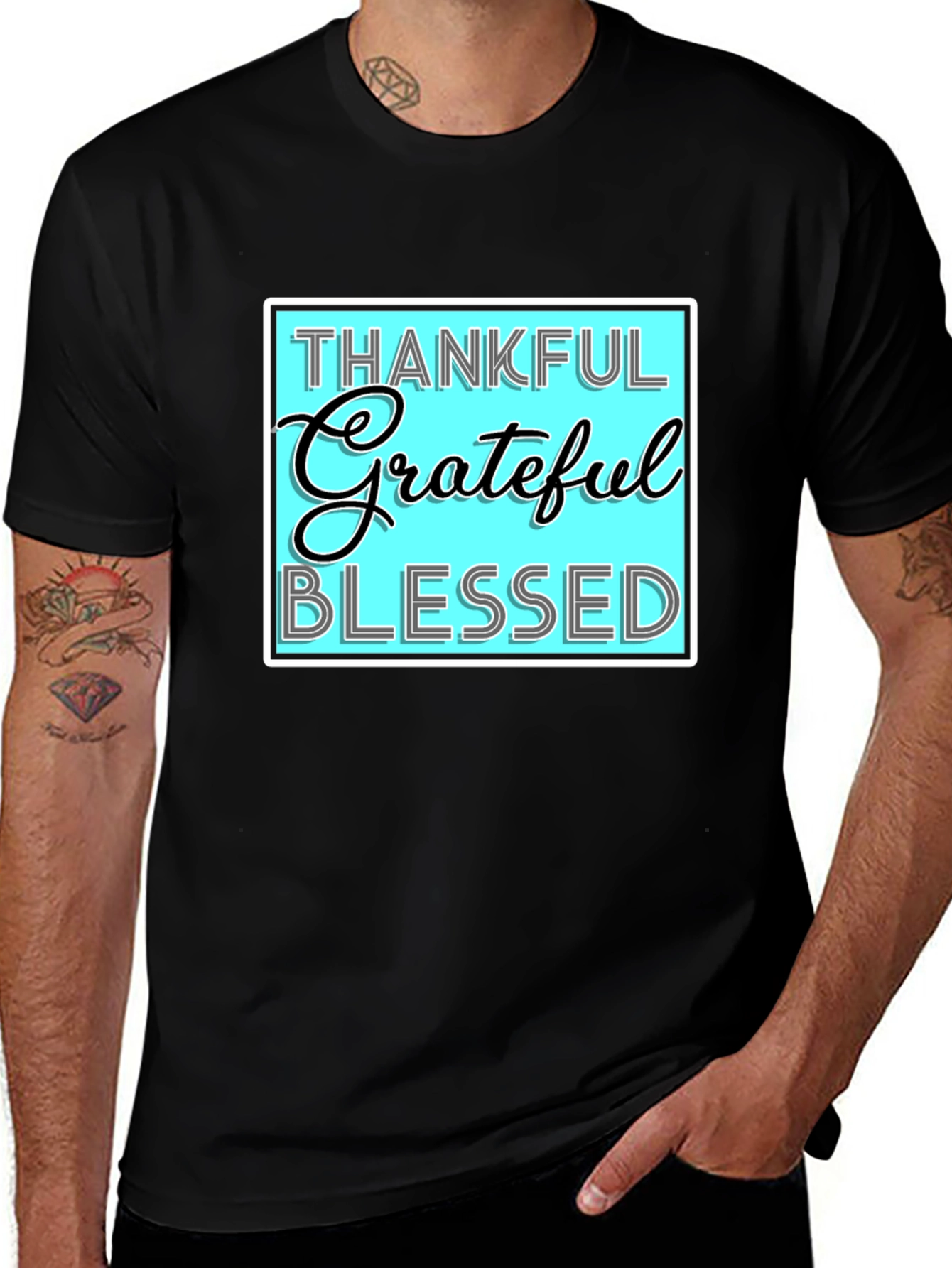Variant 20 of Thankful Grateful Blessed T-Shirt