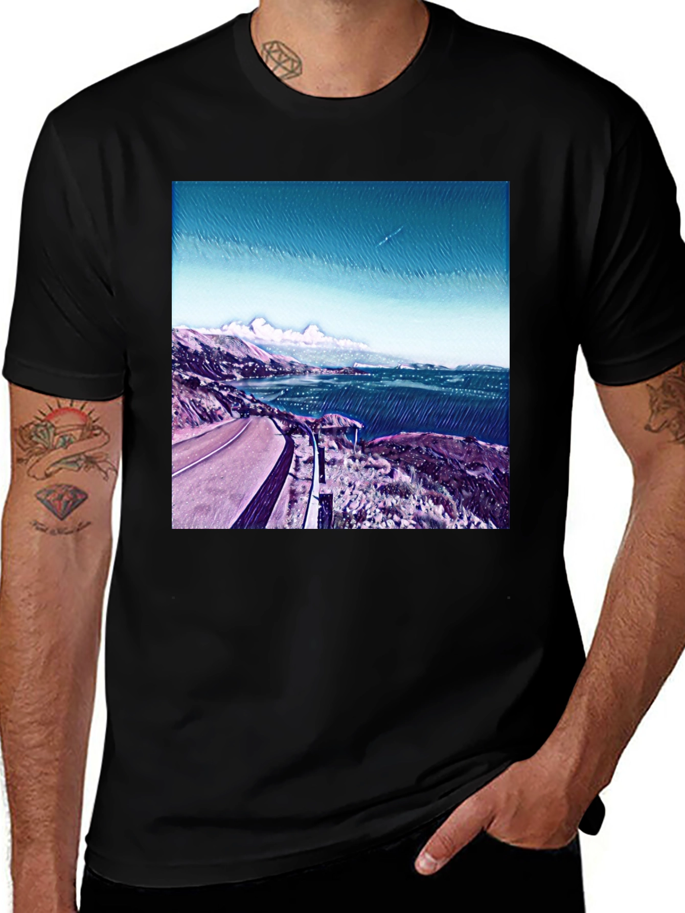 Variant 2 of Scenic Road Trip Graphic Tee
