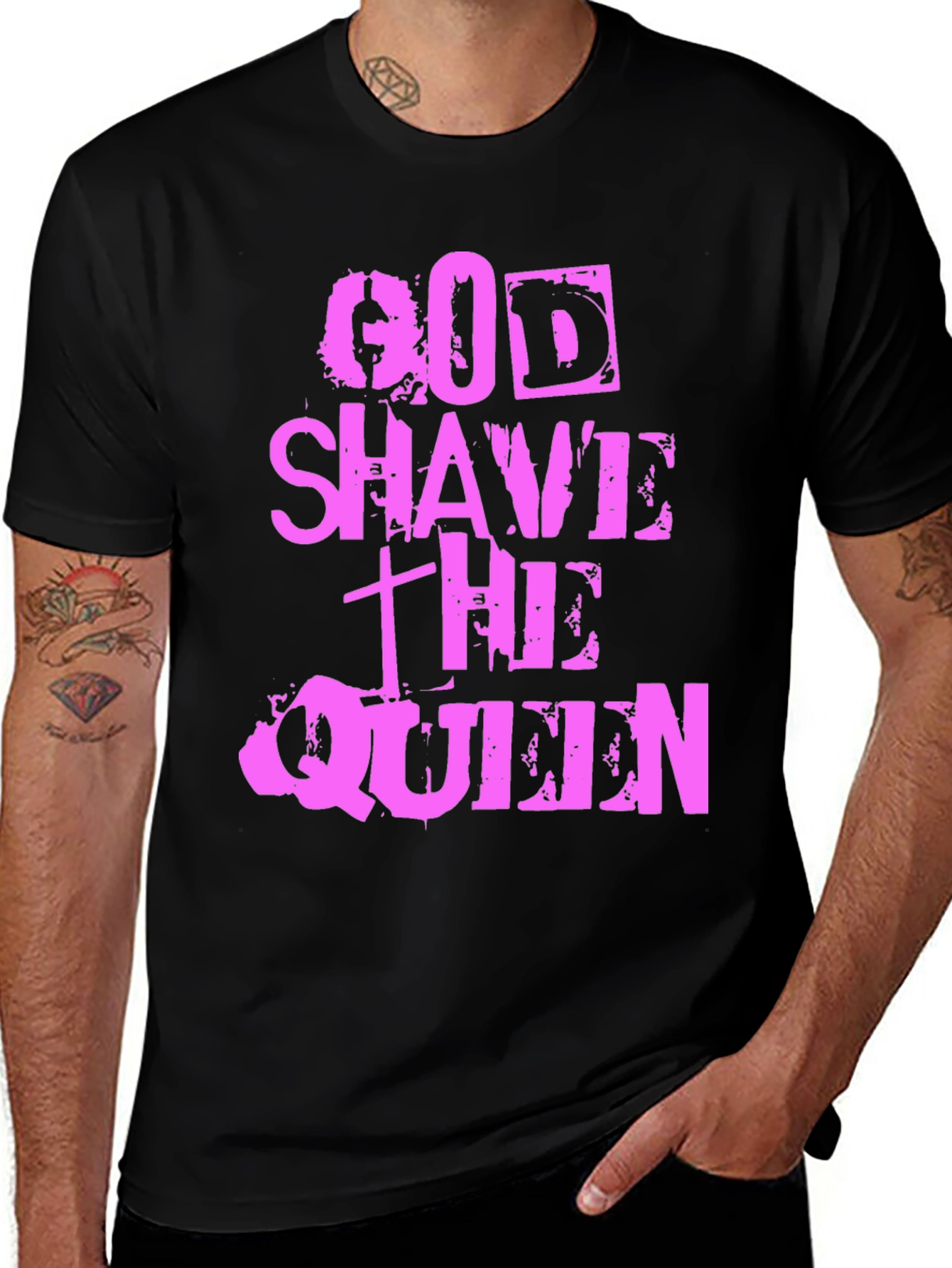Variant 2 of God Shave the Queen Graphic Tee