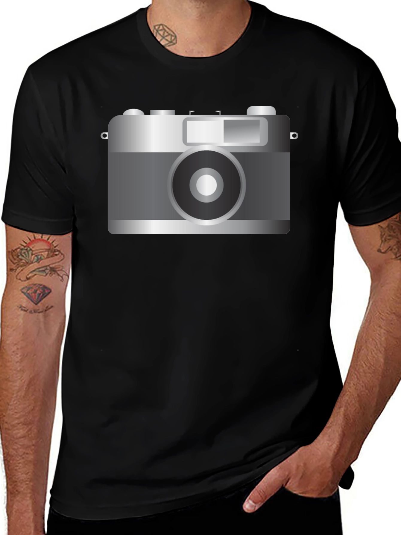 Variant 13 of Retro Camera Graphic T-Shirt
