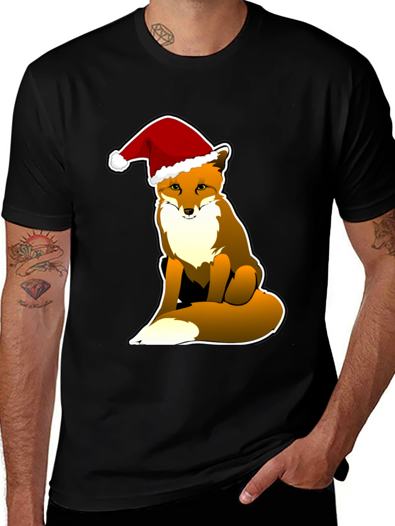 Variant 13 of Festive Fox Tee - Holiday Season Style