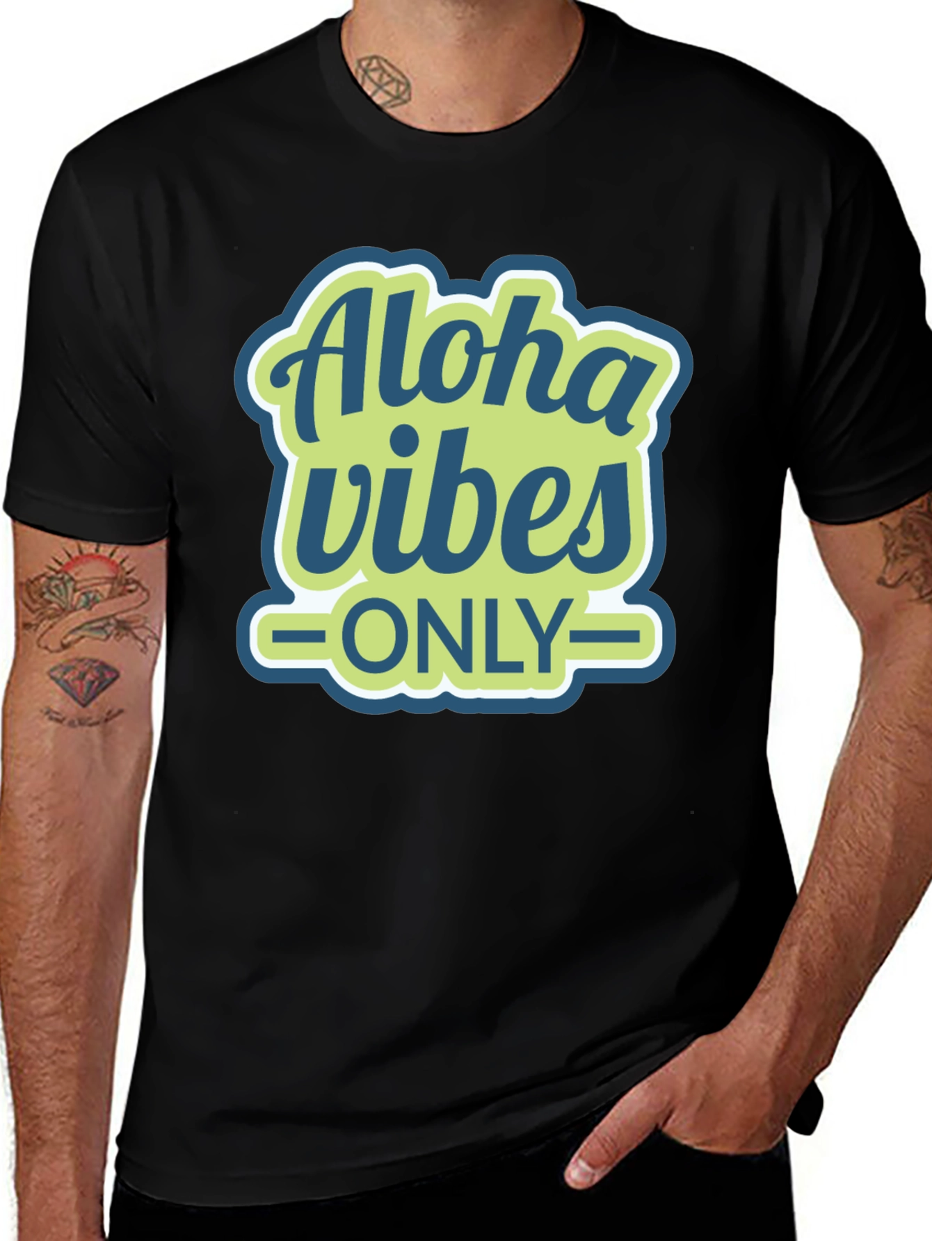 Variant 21 of Aloha Vibes Only Graphic T-Shirt