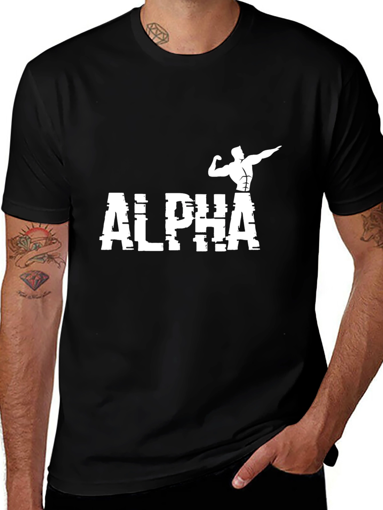 Variant 29 of Alpha Bodybuilding Graphic T-Shirt